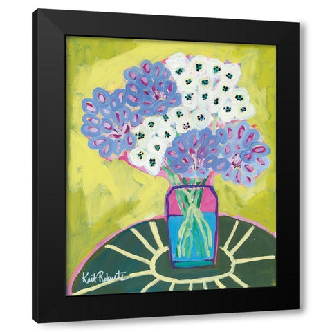 Cecilys Table Black Modern Wood Framed Art Print by Roberts, Kait