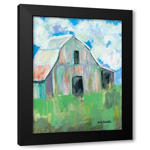 Old But Not Giving In Black Modern Wood Framed Art Print by Roberts, Kait