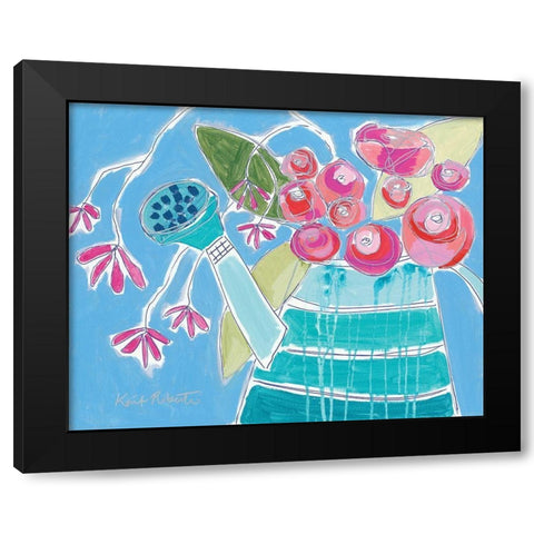 Lucky Jade Watering Can    Black Modern Wood Framed Art Print by Roberts, Kait