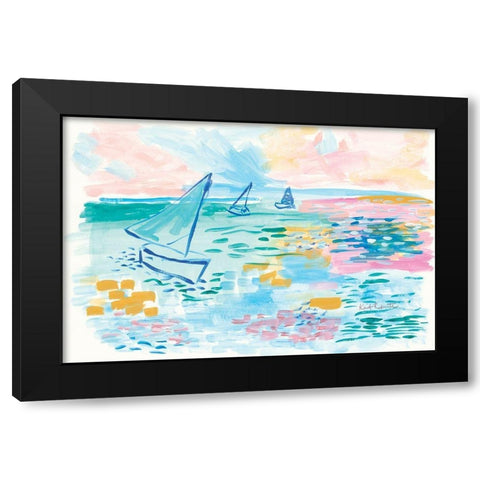 Drift Away    Black Modern Wood Framed Art Print with Double Matting by Roberts, Kait