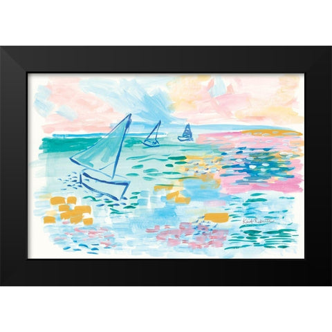 Drift Away    Black Modern Wood Framed Art Print by Roberts, Kait