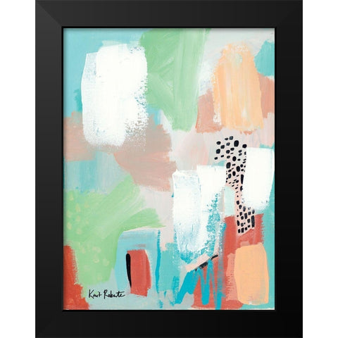 Near and Dear I    Black Modern Wood Framed Art Print by Roberts, Kait