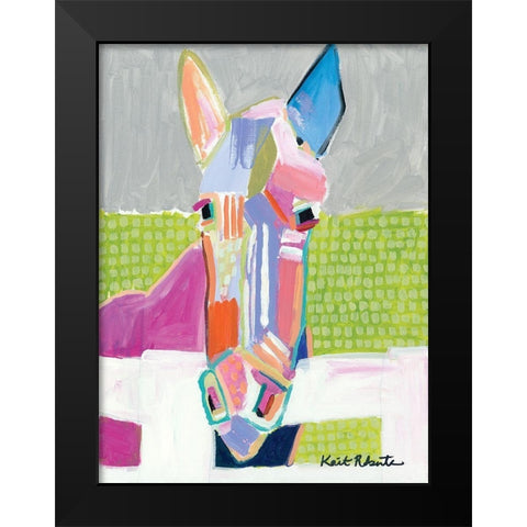 Darlin Black Modern Wood Framed Art Print by Roberts, Kait