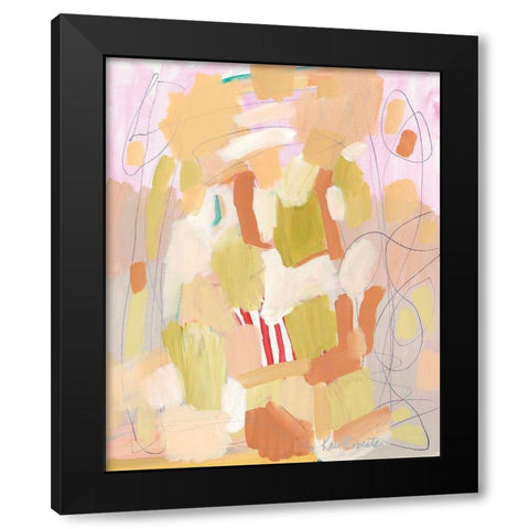 Skip to My Lou  Black Modern Wood Framed Art Print with Double Matting by Roberts, Kait