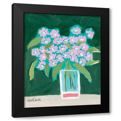 I Envy the Wildflowers Black Modern Wood Framed Art Print by Roberts, Kait