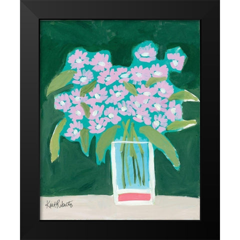 I Envy the Wildflowers Black Modern Wood Framed Art Print by Roberts, Kait