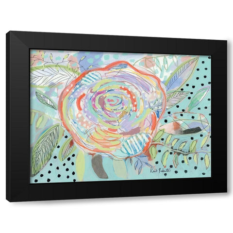 Bloom for Yourself Black Modern Wood Framed Art Print by Roberts, Kait