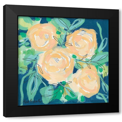 Thinking of You Black Modern Wood Framed Art Print with Double Matting by Roberts, Kait