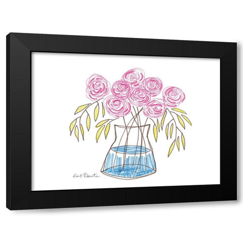 Sprucing Up the Apartment Black Modern Wood Framed Art Print by Roberts, Kait