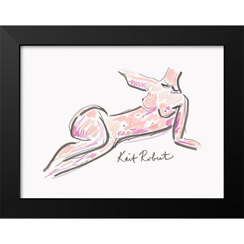 Leisure Black Modern Wood Framed Art Print by Roberts, Kait