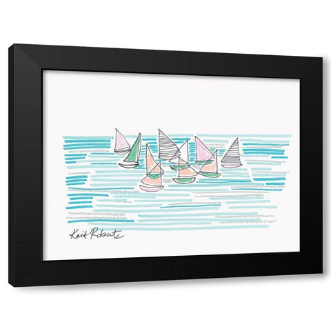 Noon at Sea Black Modern Wood Framed Art Print with Double Matting by Roberts, Kait