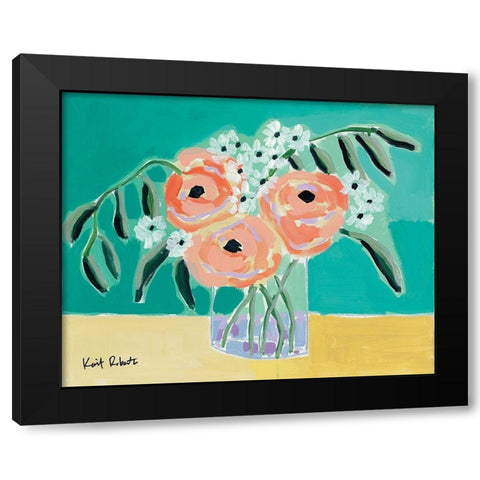 True Love Black Modern Wood Framed Art Print by Roberts, Kait