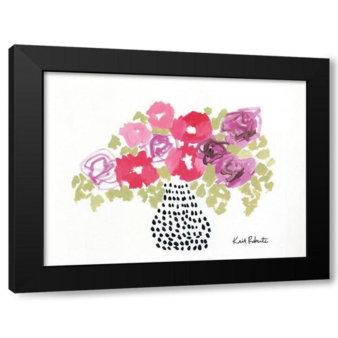 Spunky Black Modern Wood Framed Art Print by Roberts, Kait