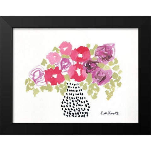 Spunky Black Modern Wood Framed Art Print by Roberts, Kait