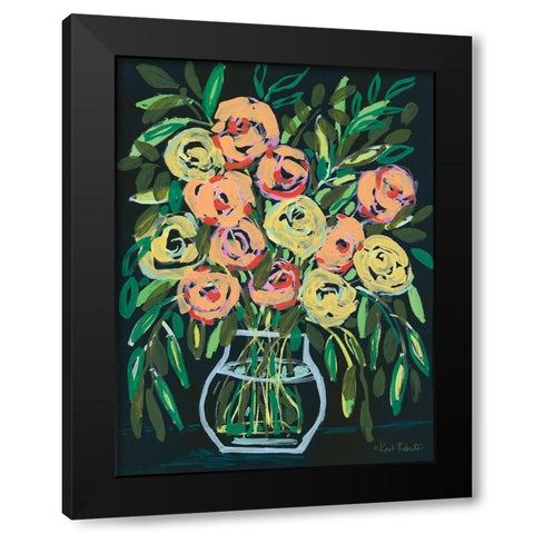 Blooming at Night     Black Modern Wood Framed Art Print by Roberts, Kait