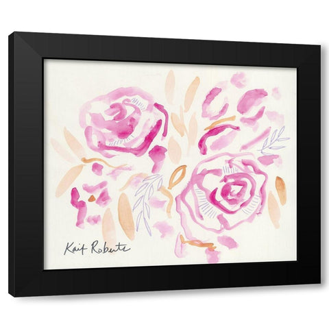 Smitten Black Modern Wood Framed Art Print with Double Matting by Roberts, Kait