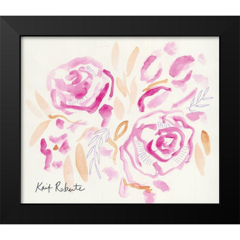 Smitten Black Modern Wood Framed Art Print by Roberts, Kait