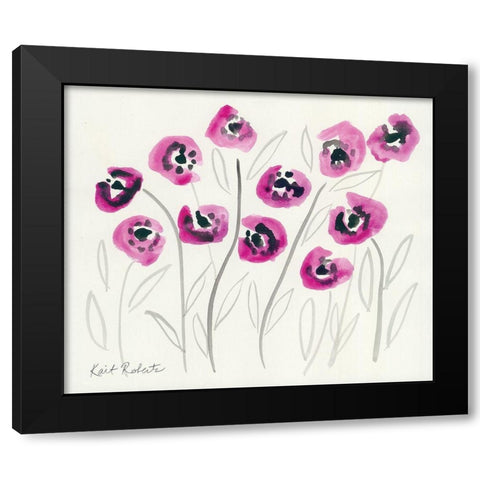 Secret Admirer Black Modern Wood Framed Art Print with Double Matting by Roberts, Kati