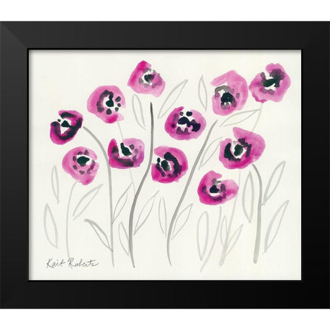 Secret Admirer Black Modern Wood Framed Art Print by Roberts, Kati