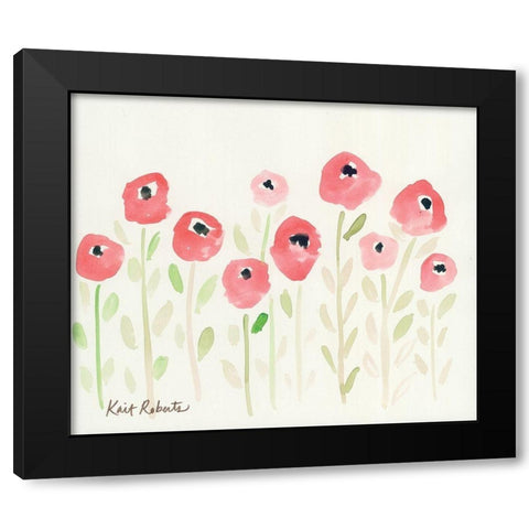 Cutie Black Modern Wood Framed Art Print by Roberts, Kati