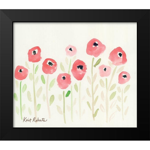 Cutie Black Modern Wood Framed Art Print by Roberts, Kati