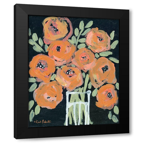 Sweet as Can Be Black Modern Wood Framed Art Print by Roberts, Kait