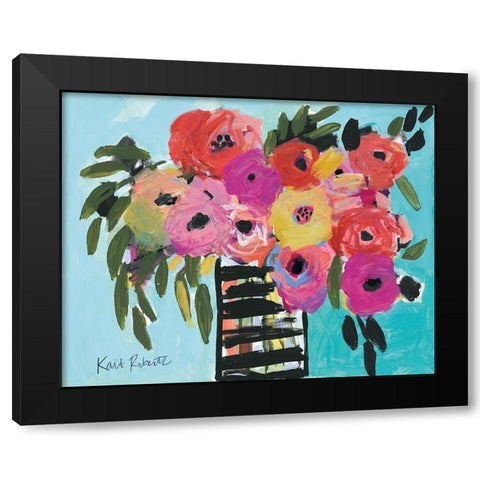 Life is Messy, But So Am I Black Modern Wood Framed Art Print by Roberts, Kait