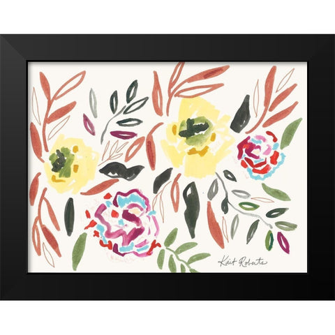 Lipstick and Lemon Black Modern Wood Framed Art Print by Roberts, Kait