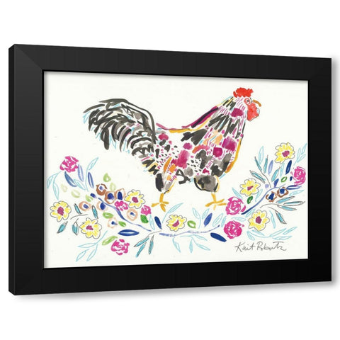 Henrietta Takes a Stand      Black Modern Wood Framed Art Print with Double Matting by Roberts, Kait