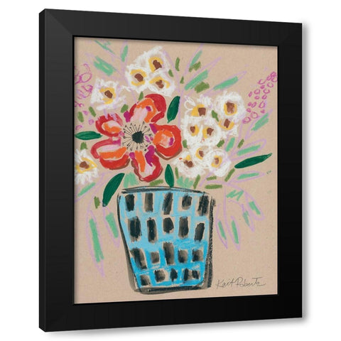 Bless This Mess Black Modern Wood Framed Art Print with Double Matting by Roberts, Kait