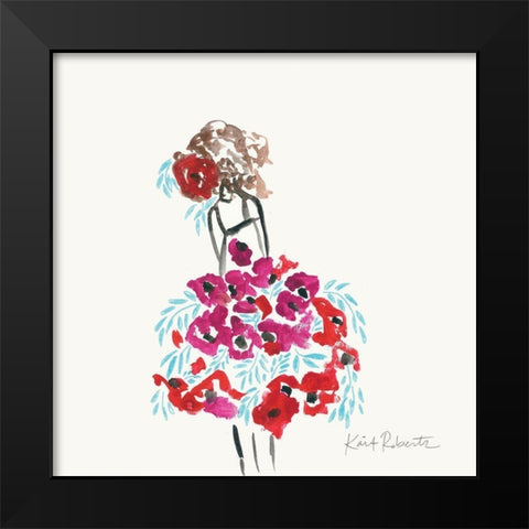 Annabelle Black Modern Wood Framed Art Print by Roberts, Kait