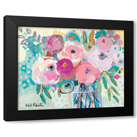 Bloom Where You are Planted Black Modern Wood Framed Art Print with Double Matting by Roberts, Kait