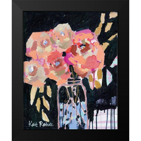 A Season of Waiting for These Blooms     Black Modern Wood Framed Art Print by Roberts, Kait