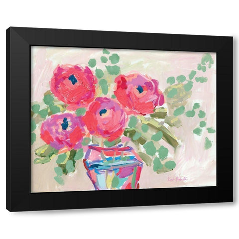 Blooms for Kimberly Black Modern Wood Framed Art Print with Double Matting by Roberts, Kait