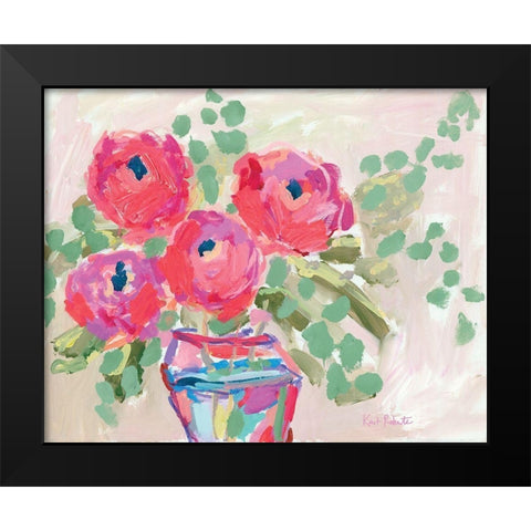 Blooms for Kimberly Black Modern Wood Framed Art Print by Roberts, Kait