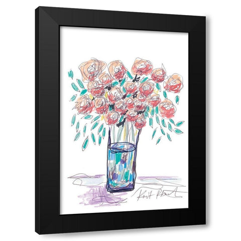 Bloom Inspiration    Black Modern Wood Framed Art Print with Double Matting by Roberts, Kait