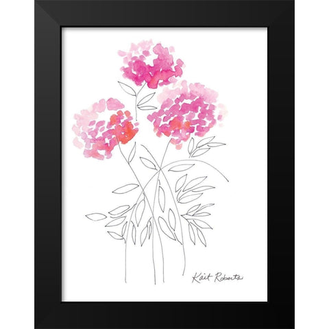 Touch of Color Black Modern Wood Framed Art Print by Roberts, Kait