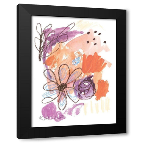 Pretty As Pretty Is Black Modern Wood Framed Art Print with Double Matting by Roberts, Kait