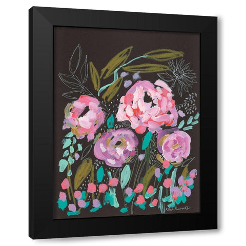 Faerie Garden Black Modern Wood Framed Art Print with Double Matting by Roberts, Kait