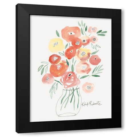 Garden Treasures    Black Modern Wood Framed Art Print by Roberts, Kait