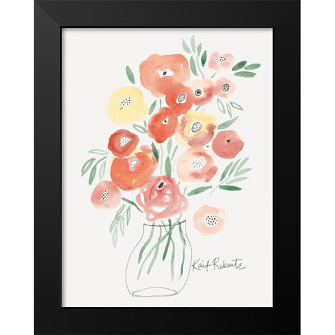 Garden Treasures    Black Modern Wood Framed Art Print by Roberts, Kait