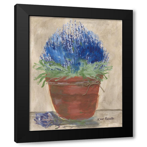 Flowers for Carol Black Modern Wood Framed Art Print with Double Matting by Roberts, Kait