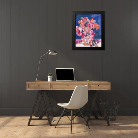 Flowers for Barbara Black Modern Wood Framed Art Print by Roberts, Kait