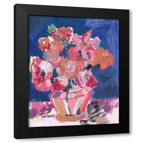 Flowers for Barbara Black Modern Wood Framed Art Print by Roberts, Kait