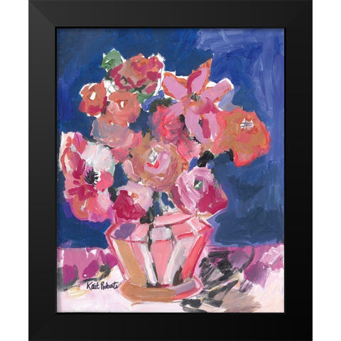 Flowers for Barbara Black Modern Wood Framed Art Print by Roberts, Kait
