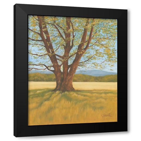 Spring Meadow Black Modern Wood Framed Art Print by Sherrill, Kate
