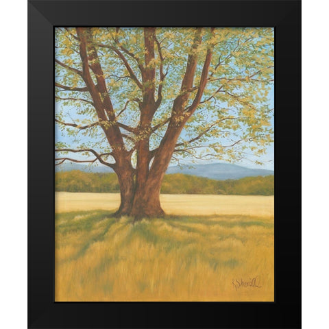 Spring Meadow Black Modern Wood Framed Art Print by Sherrill, Kate