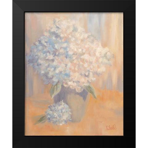 Hydrangeas in the Morning Light Black Modern Wood Framed Art Print by Sherrill, Kate