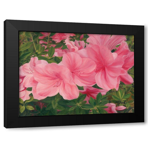 Eager Blooms Black Modern Wood Framed Art Print with Double Matting by Sherrill, Kate