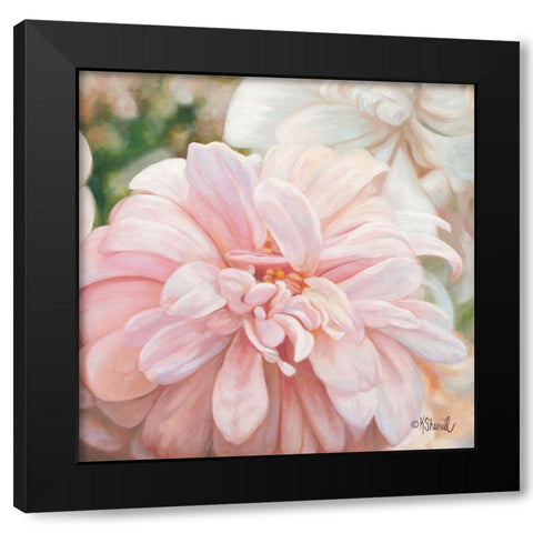 Luminous Petals Black Modern Wood Framed Art Print with Double Matting by Sherrill, Kate